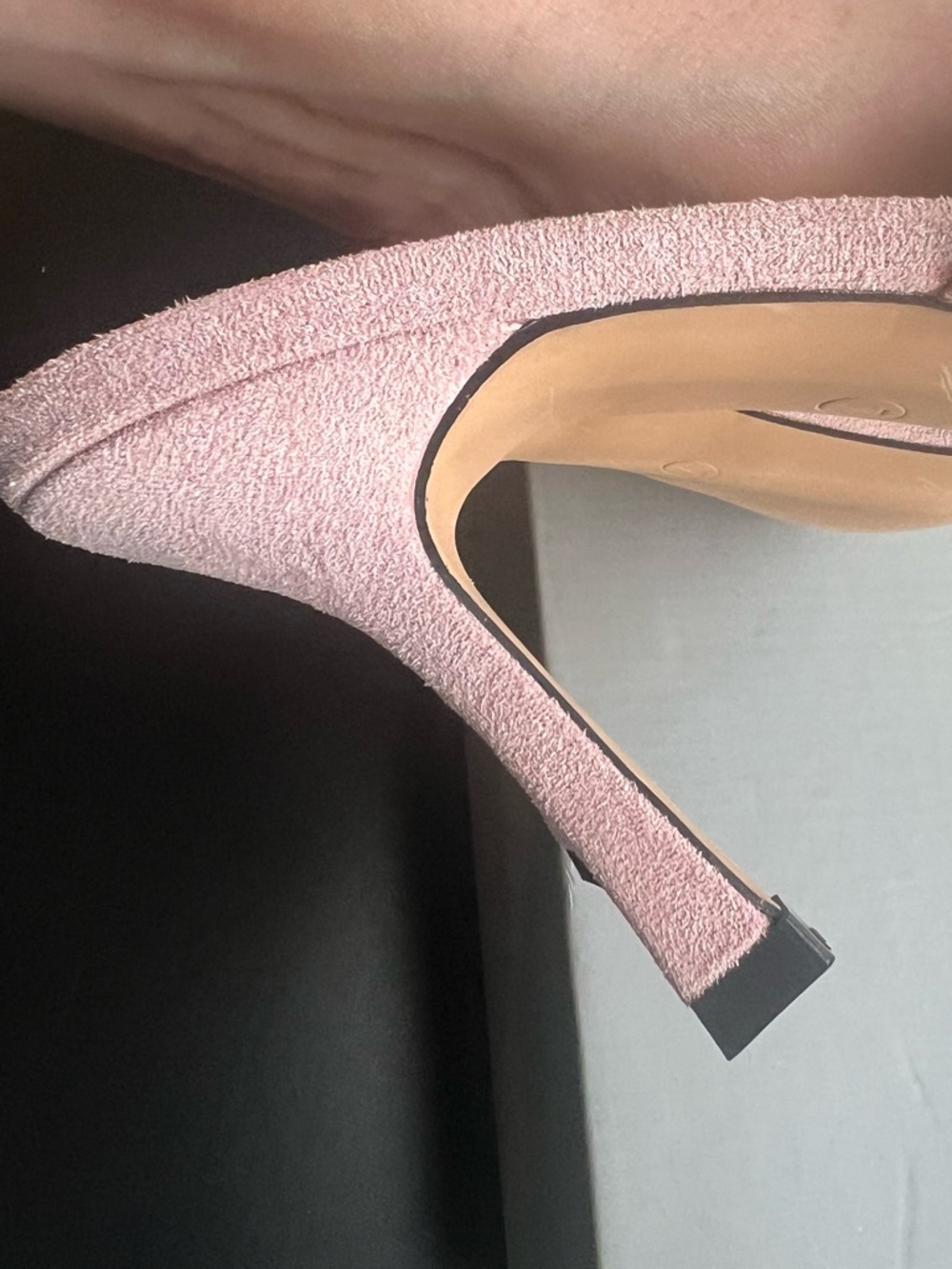 Pink Pointed-Toe Bow Mules with Gold Studs 💖 - Picture 6 of 8